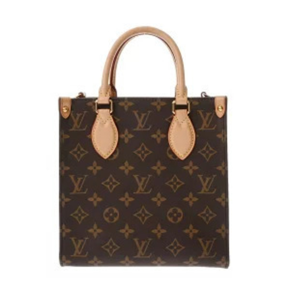 Louis Vuitton Monogram Sac Plat Brown Canvas Handbag